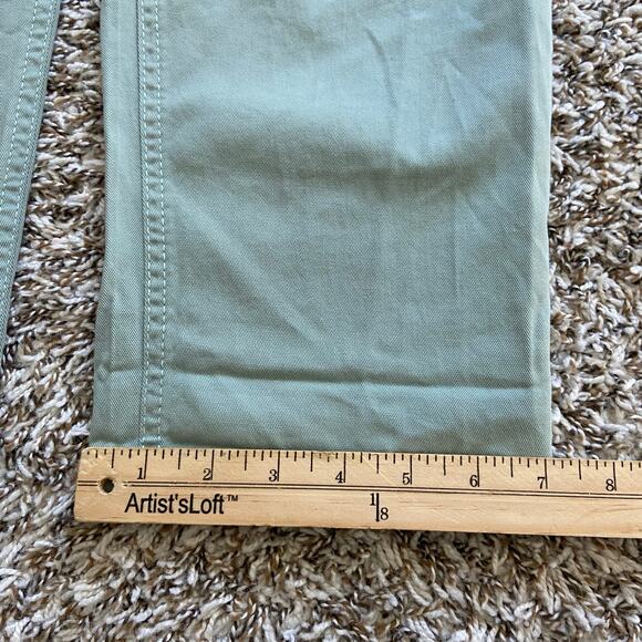 Prana Sancho Boyfriend Pant Sz 10 Saltwater Relaxed Fit Mid Rise Stretch Organic - Picture 11 of 12